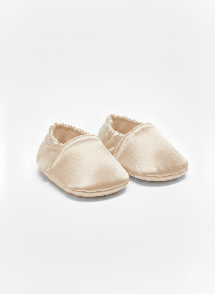 Chaussons Bebe beige de caftan nawal