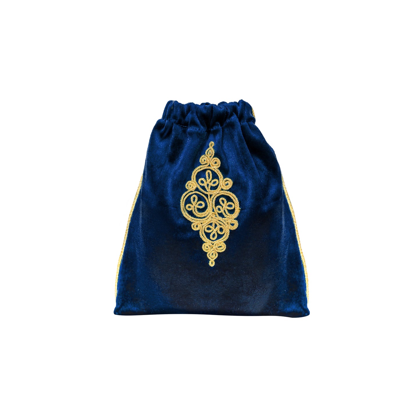 petite pochette bleu de caftan nawal