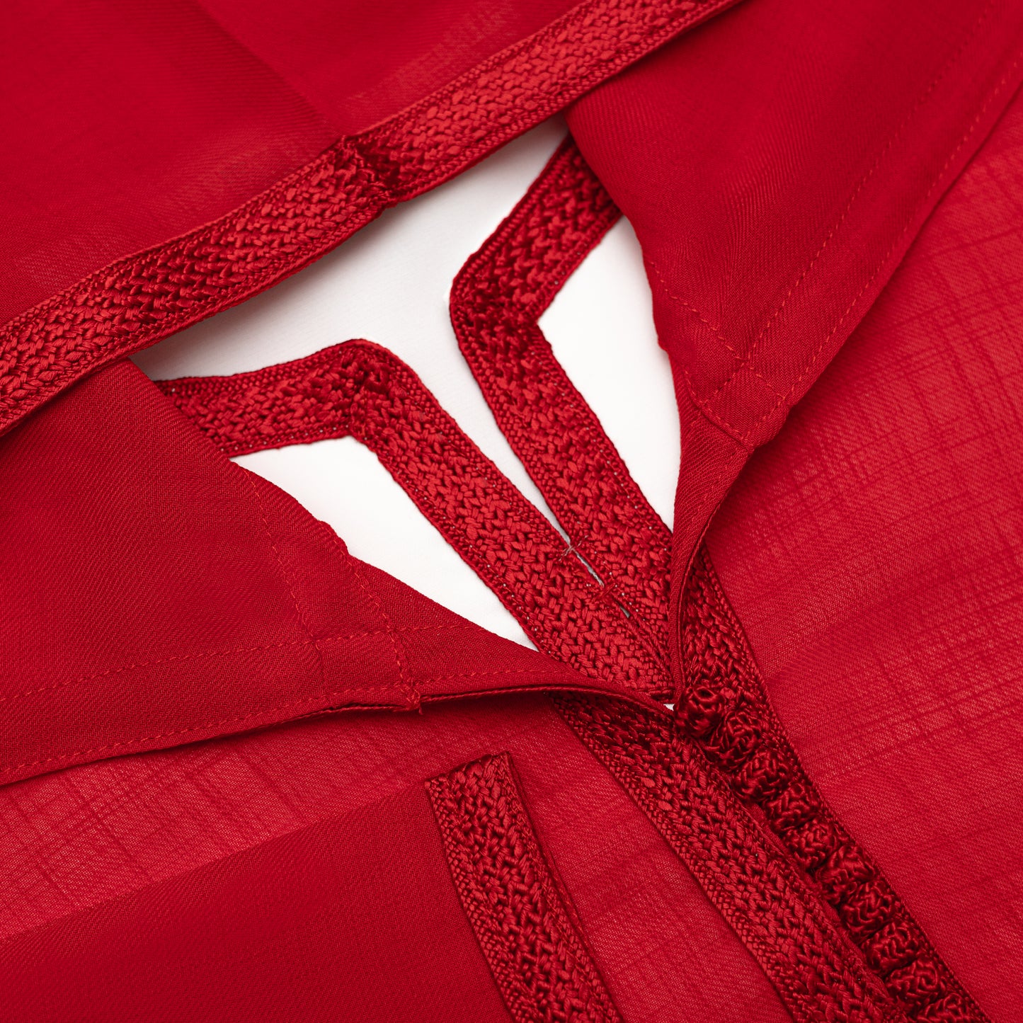 Jellaba Rouge Rubis pour fille