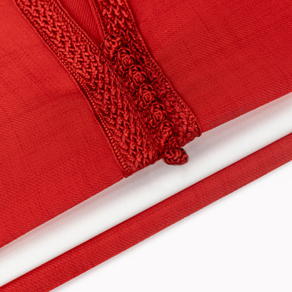 Jellaba Rouge Rubis pour fille