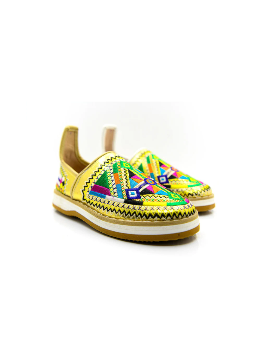 Babouche Berbère Dorée de caftan nawal