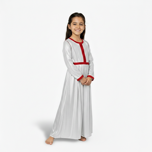 Caftan Moon Argenté pour fille caftan nawal