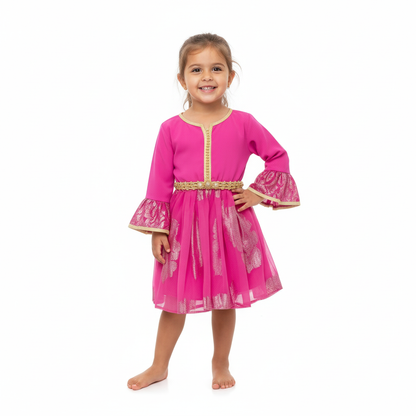 Caftan Rose Fuchsia de caftan Nawal
