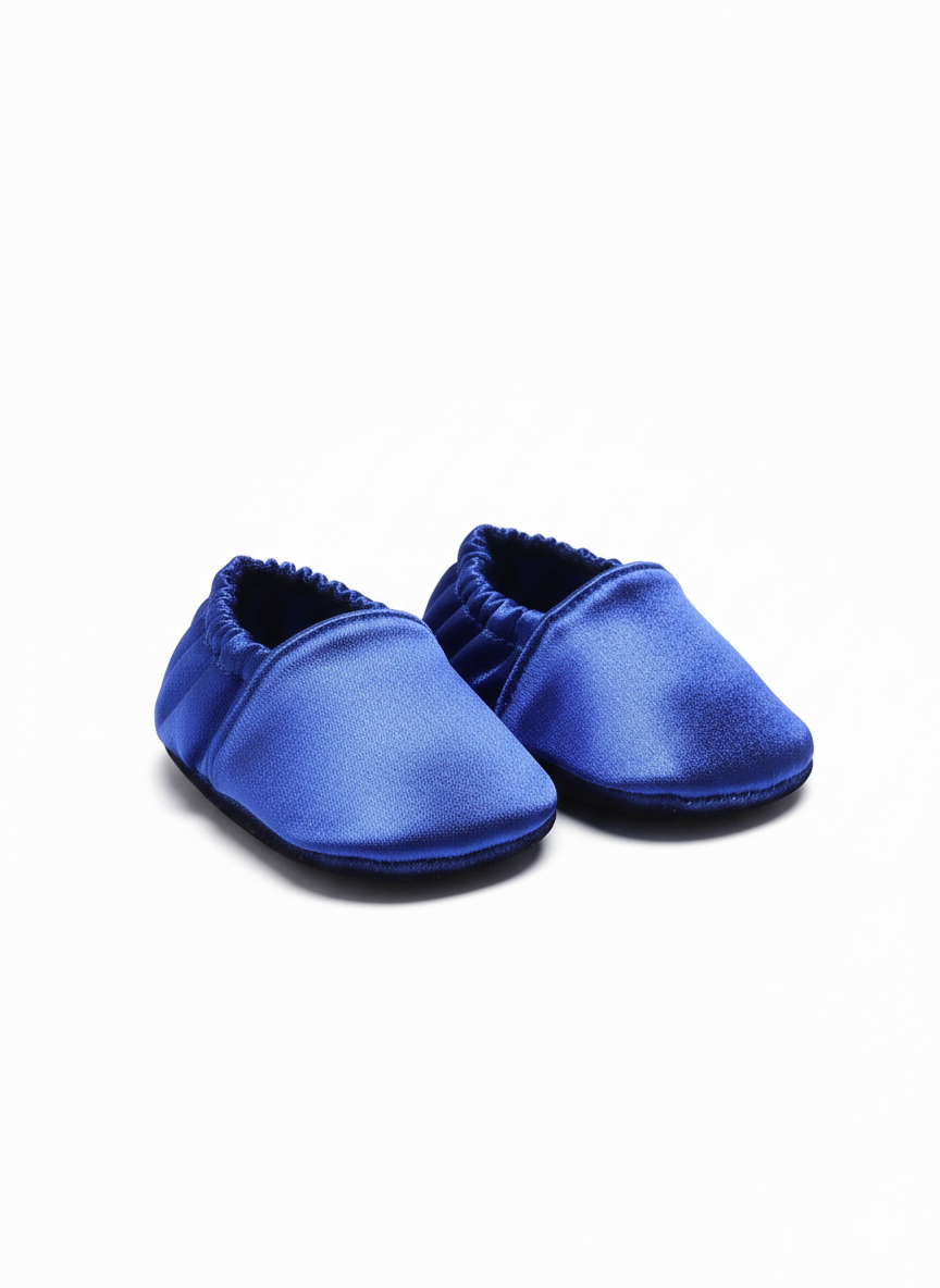 Chaussons Bébé bleu de caftan nawal