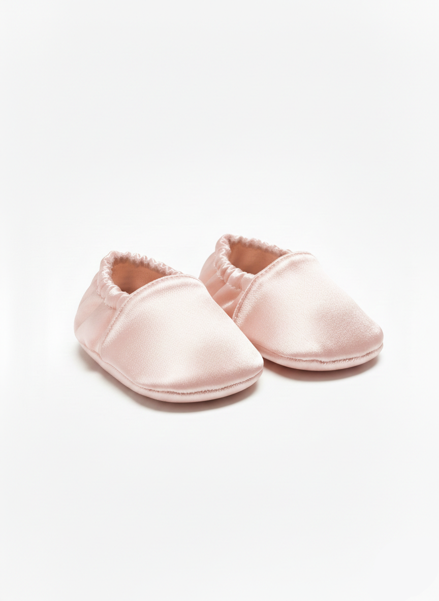 Chaussons Bebe rose de caftan nawal