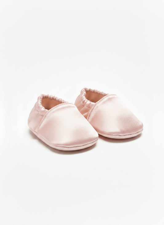 Chaussons Bebe rose de caftan nawal