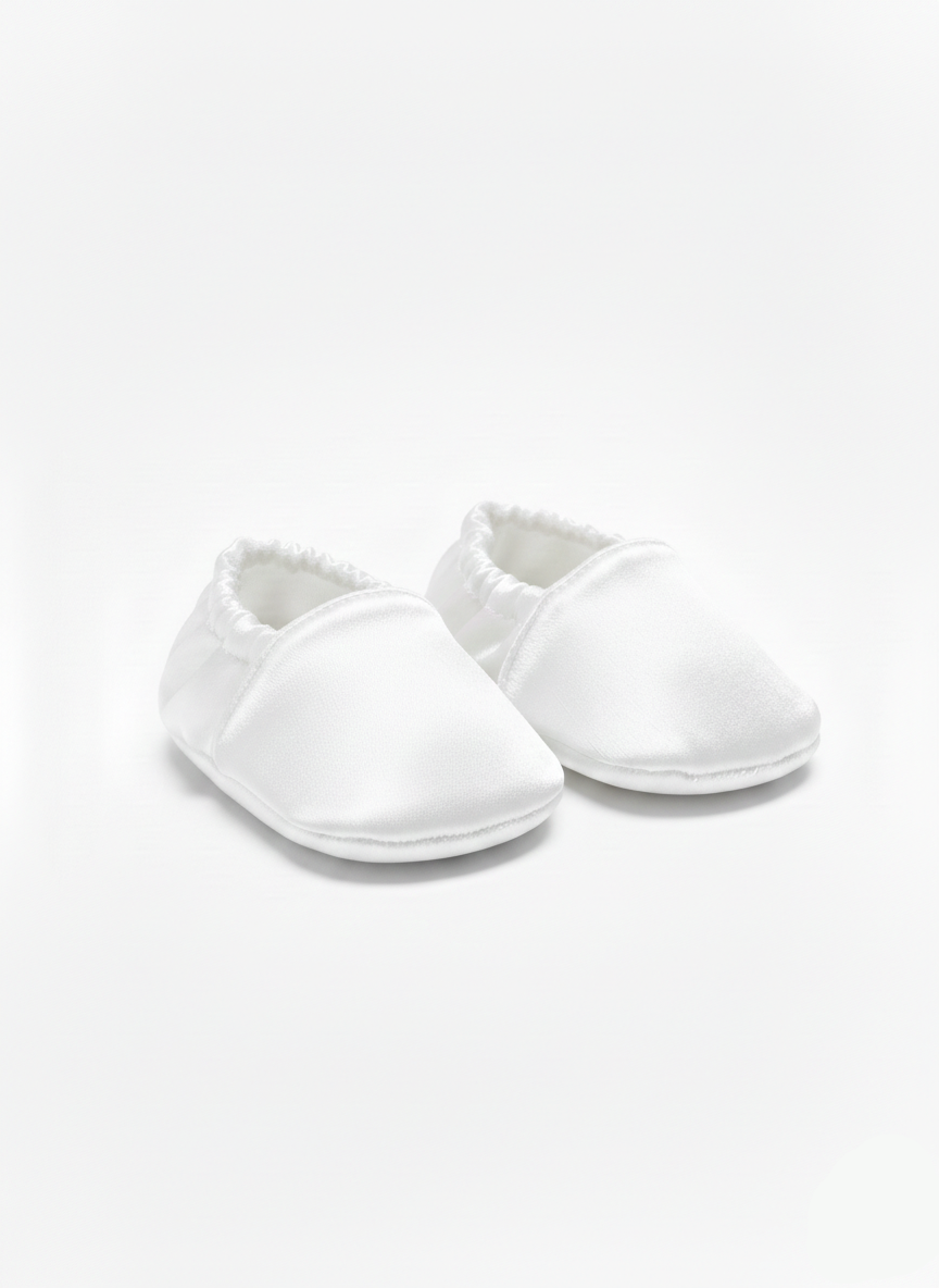 Chaussons Bébé blanc de caftan nawal