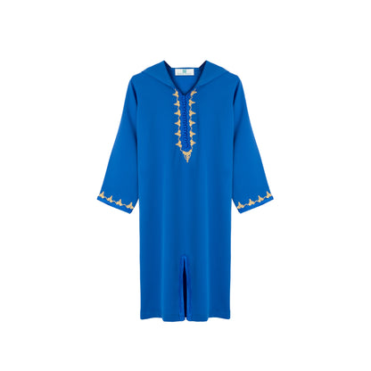 Caftan Nawal - Jellaba Bleu pour fille