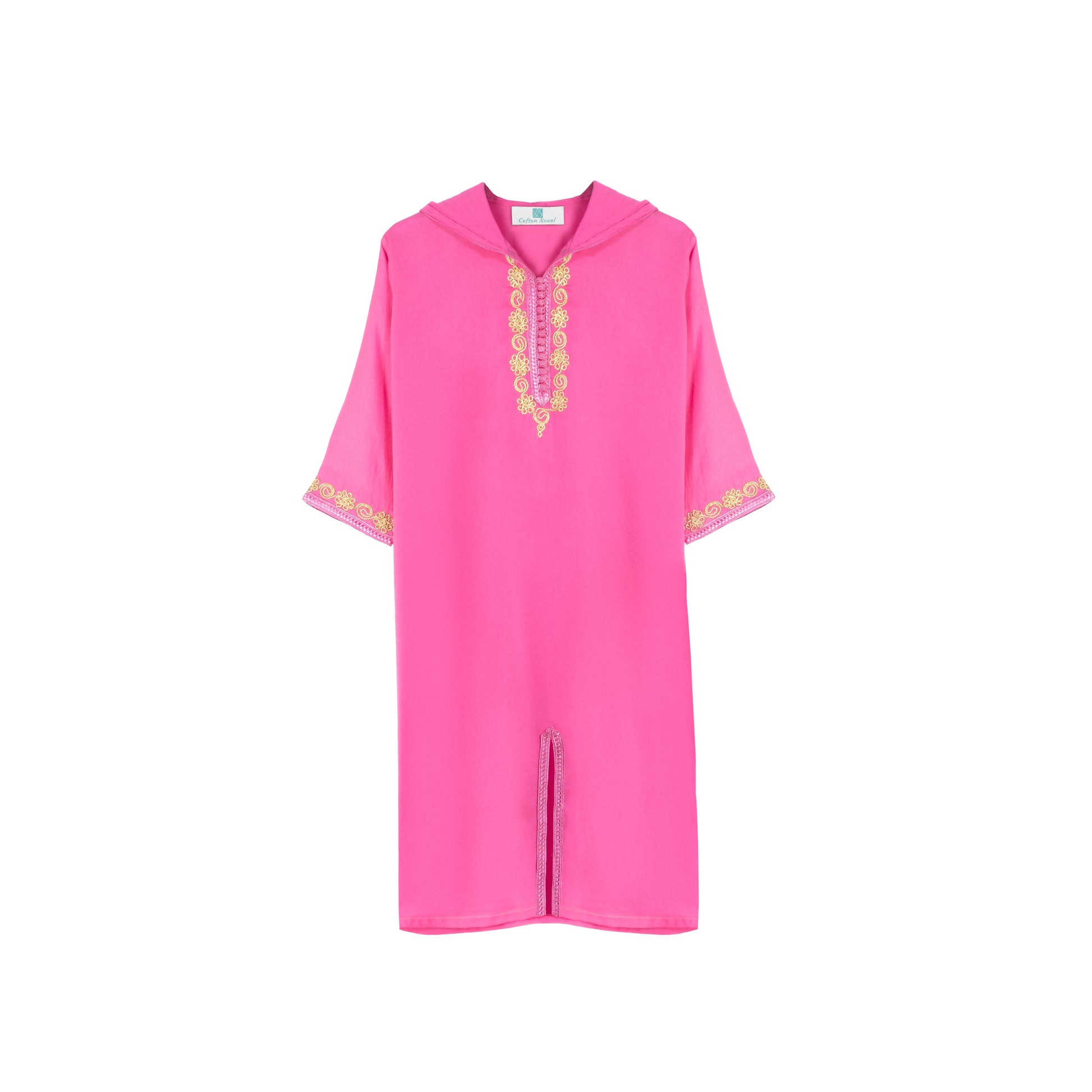 Jellaba Rose pour fille – Caftan Nawal