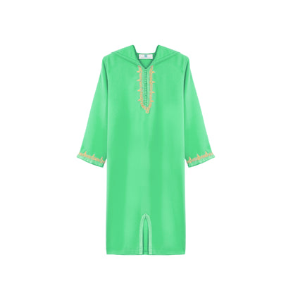 Caftan Nawal - Jellaba Vert Paris pour fille