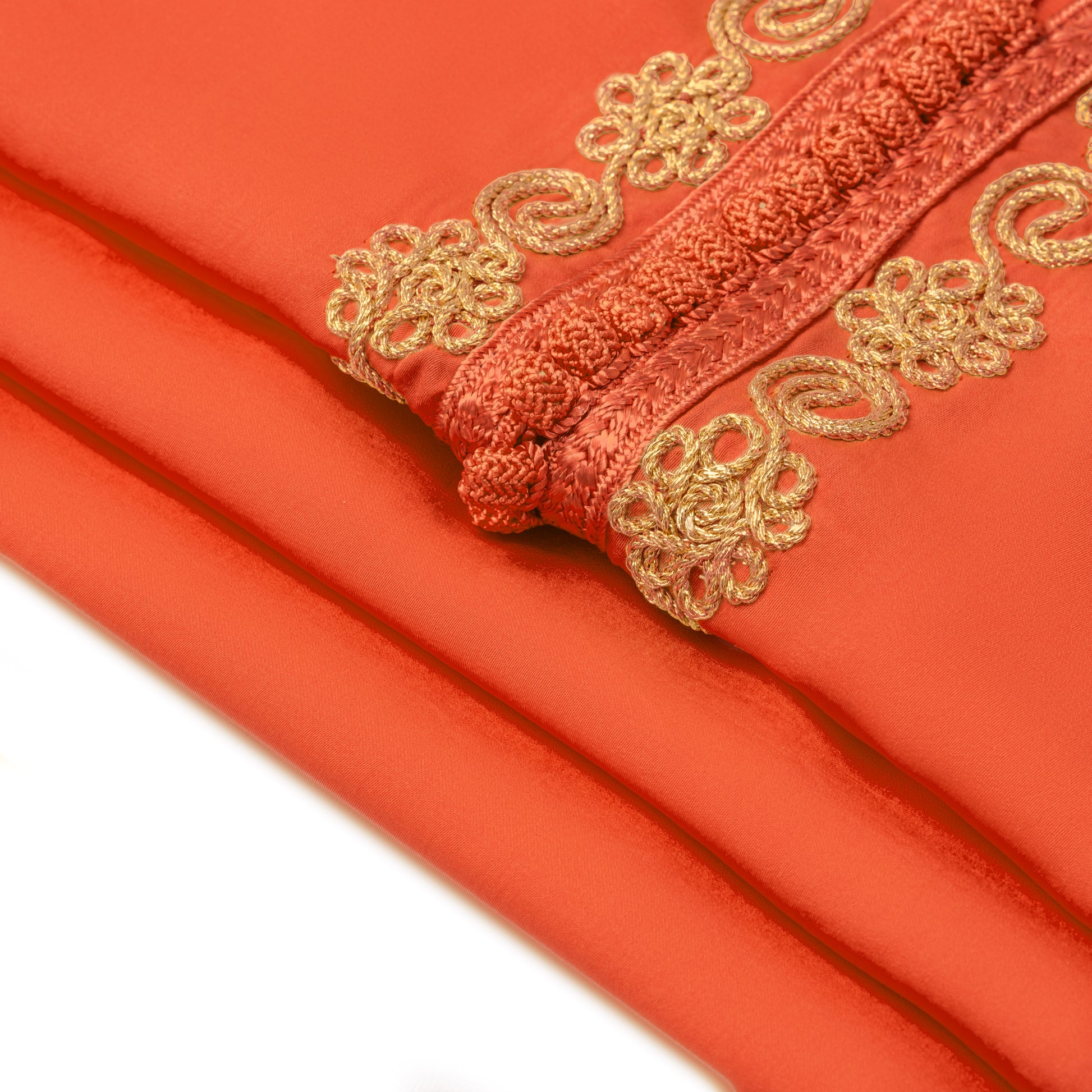 Caftan Nawal - Jellaba Orange pour fille