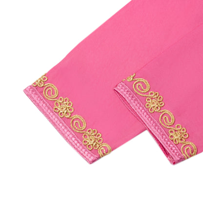 Caftan Nawal - Jellaba Rose pour fille