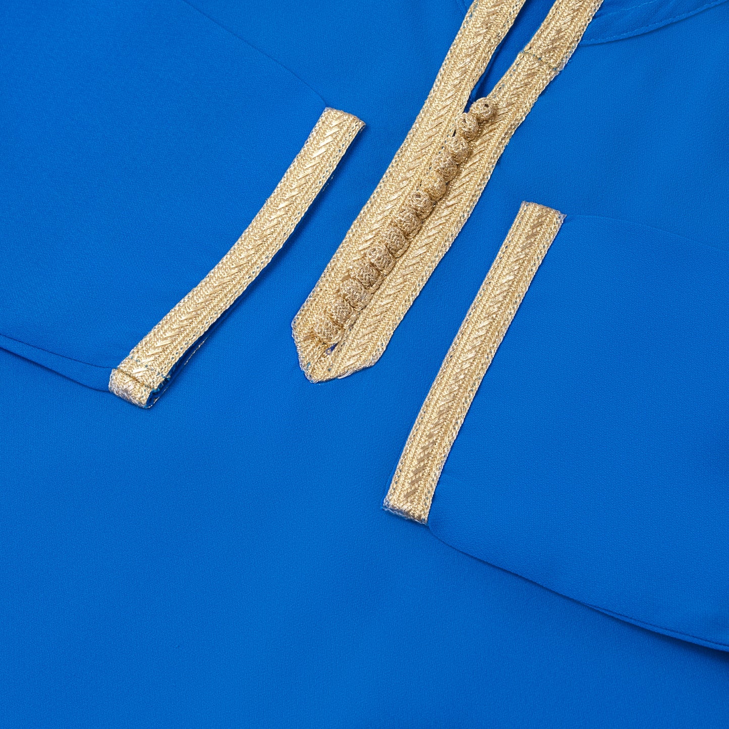 Caftan Nawal - jellaba bleu électrique pour fille