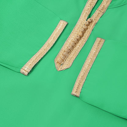 Caftan Nawal - Jellaba Verte pour fille