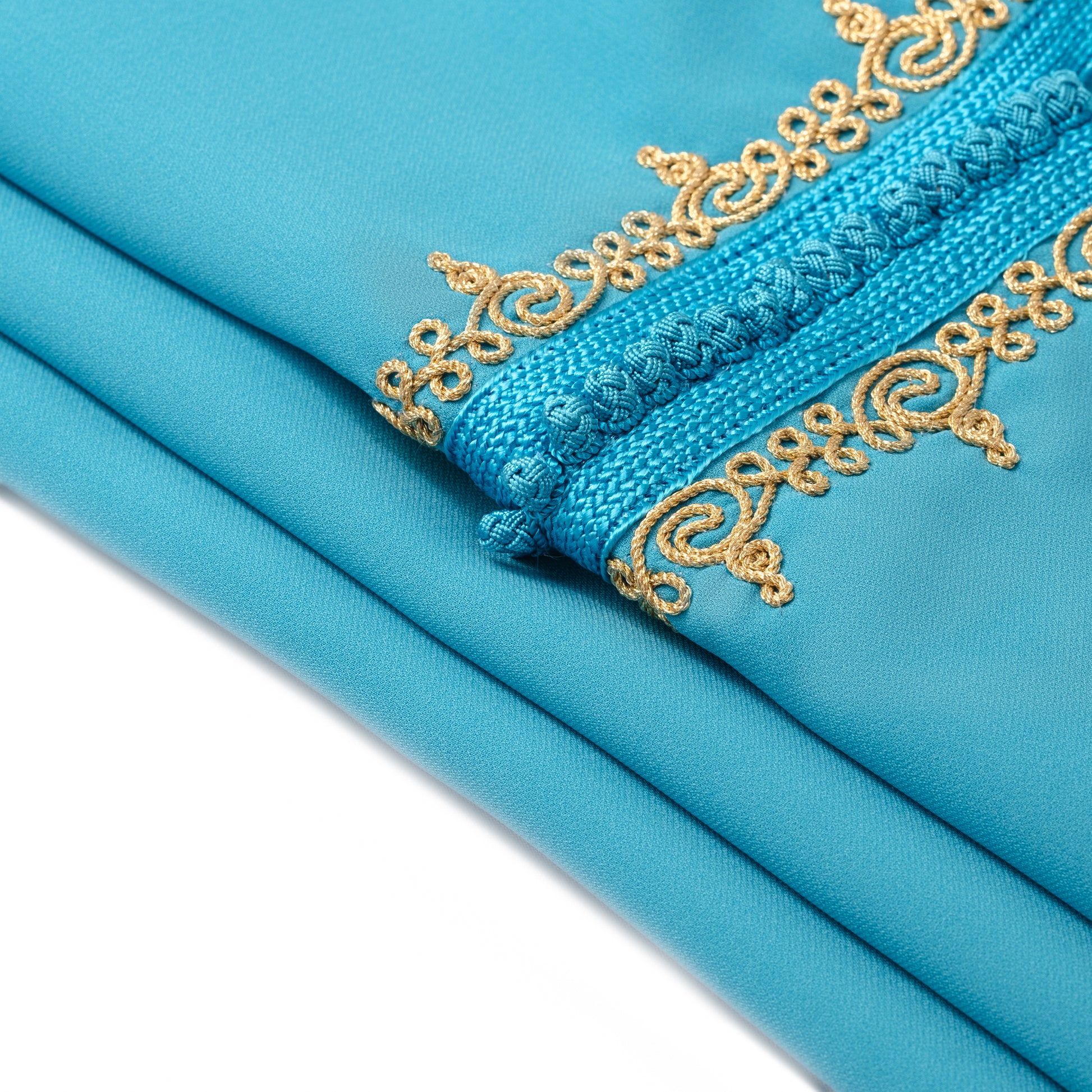 Caftan Nawal - Jellaba Bleu Sky pour fille