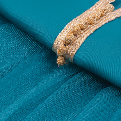 Caftan Nawal- Deep aqua pour fille