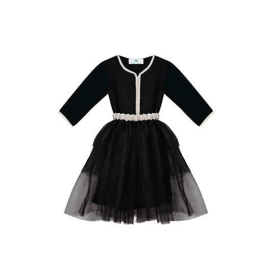 Caftan - Noir nuit pour fille