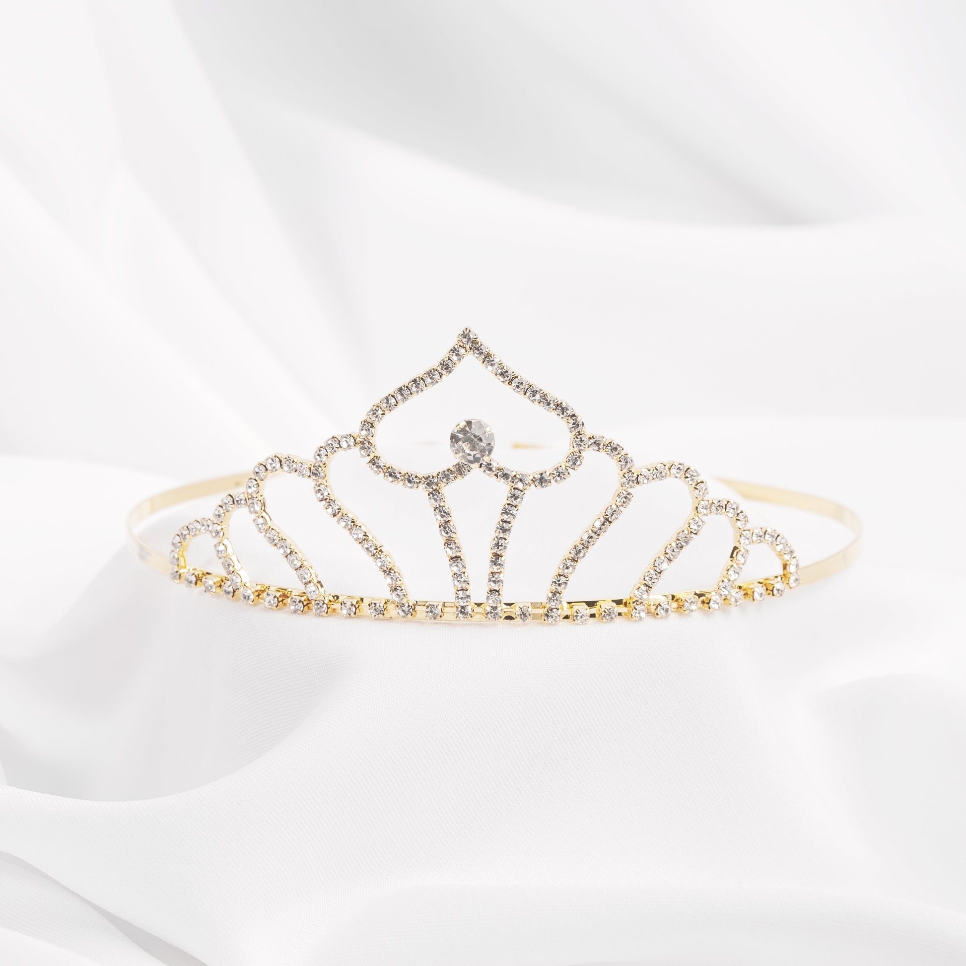 Couronne Princesse Fille Cœurs et Strass