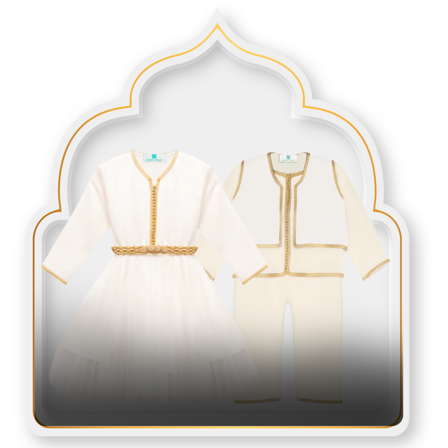 Caftan et Jabador Blanc
