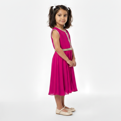 Caftan - Rose Framboise pour fille