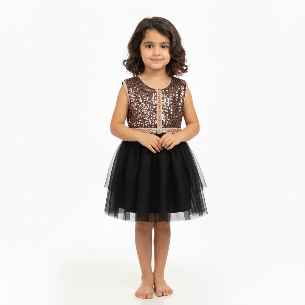 Caftan - Noir Eclat pour fille