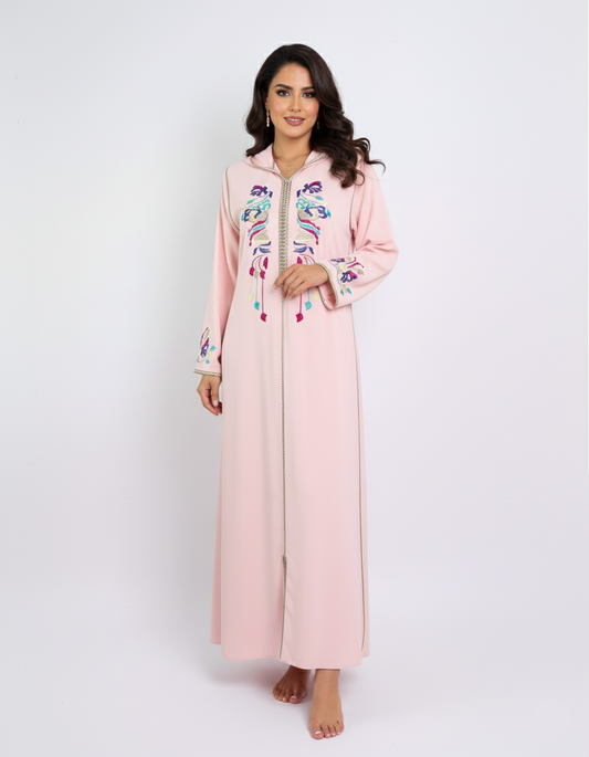 Jellaba - Rose pastel pour femme