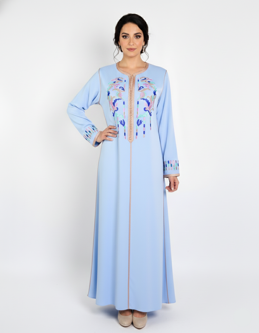Caftan - Bleu ciel pour femme