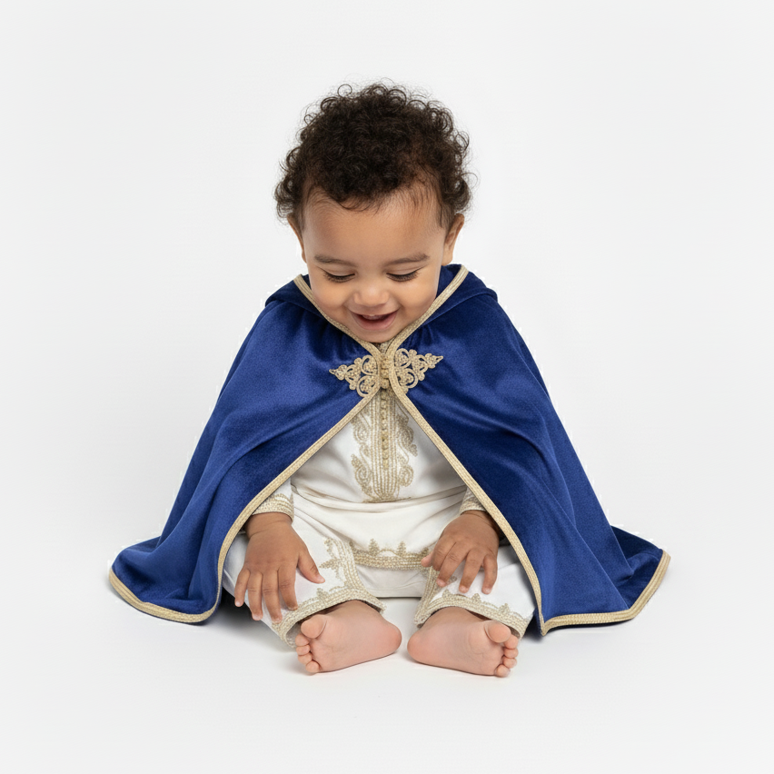 Grenouillère bleu pour bébé