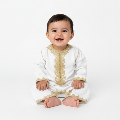 Grenouillère vert pour bébé de caftan nawal