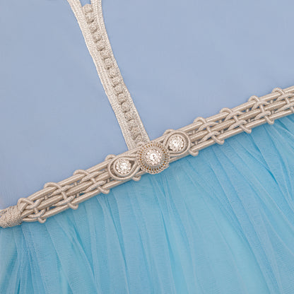 Caftan - Bleu aqua pour fille