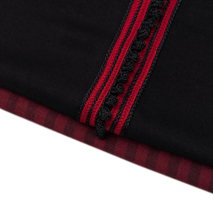 Jabador Noir bordeaux pour garçon de caftan nawal