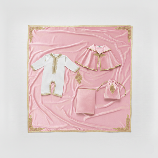 Pack rose pour bébé de caftan nawal