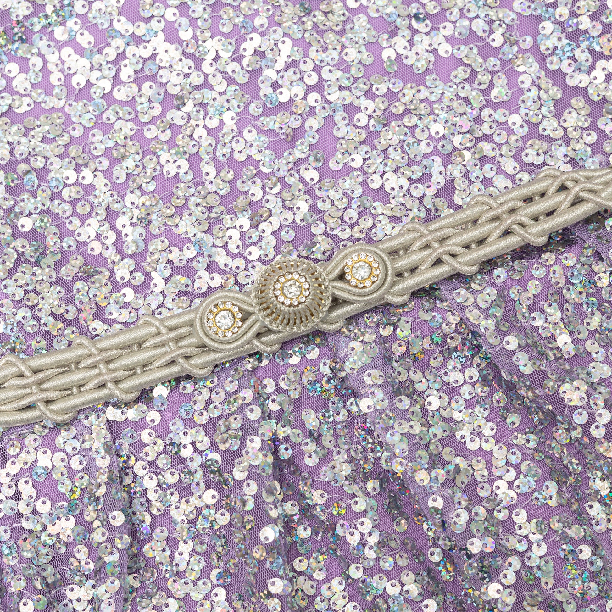 caftan robe Lavande Pailletée pour fille de caftan nawal