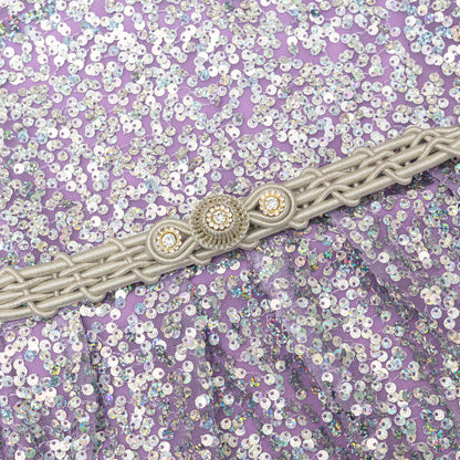 caftan robe Lavande Pailletée pour fille de caftan nawal