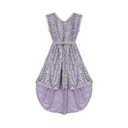 caftan robe Lavande Pailletée pour fille de caftan nawal