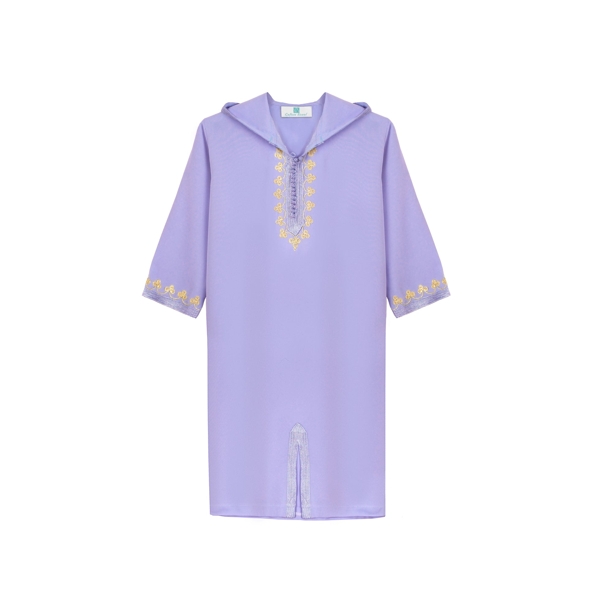 Jellaba Violet pour fille – Caftan Nawal