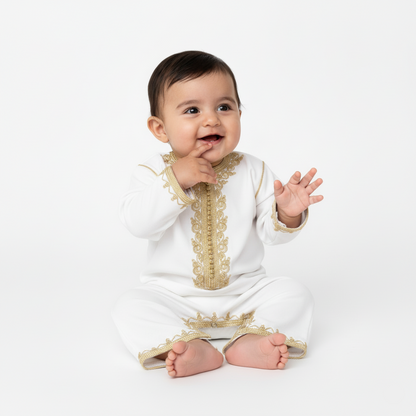 grenouillère tradionnelle pour bébé de caftan nawal