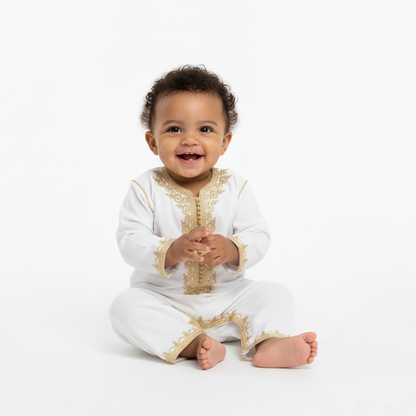 grenouillère tradionnelle bébé de caftan nawal