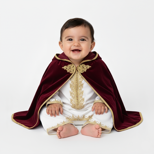 grenouillère tradionnelle pour bébé de caftan nawal