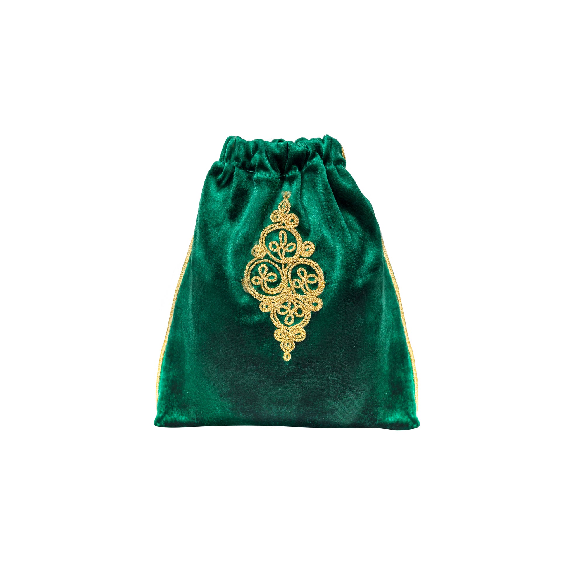 pochette verte de caftan nawal
